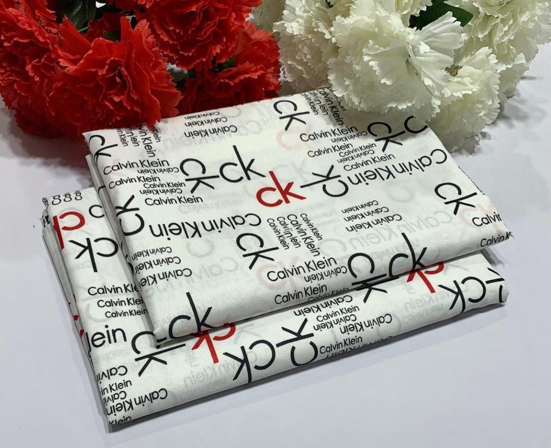 Premium 2-Piece Unstitched Printed Cotton Suit | The White Canvas Ensemble