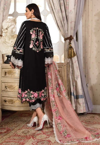The Schifflie Grandeur Ensemble: Heavy Embroidered 3-PC Lawn Suit with Cutwork Organza Dupatta