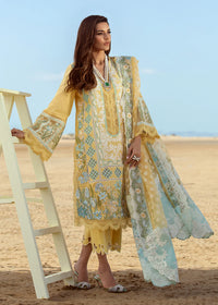 Regal Chikankari Lawn & Jacquard Ensemble | Cutwork Dupatta with Attached Pallus | Unstitched 3PC