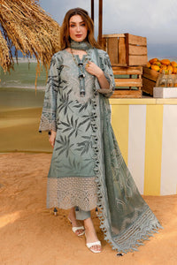 Nureh Luxury Lawn Collection | Exquisite Heavy Embroidered Chiffon Dupatta Suit