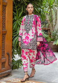 Zainab Chottani Nysa Fuchsia Digital Lawn | Unstitched Luxury Ensemble