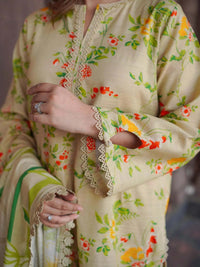 The Regal Heirloom Edition: Digital Lawn Ensemble with Heavy Embroidered Chiffon Dupatta