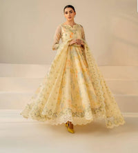 The Artisanal Legacy: Digital Lawn Ensemble with Aplic & Embroidered Chiffon Dupatta