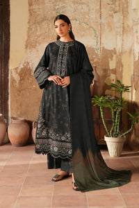 The Majestic Silhouette: Digital Lawn Ensemble with Heavy Embroidered Chiffon Dupatta