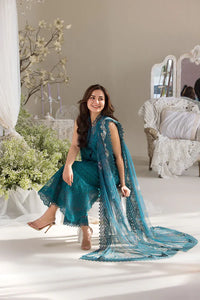 Artisanal Chikankari Cotton Suit | Pearl-Embellished Daman & Khaadi Net Dupatta