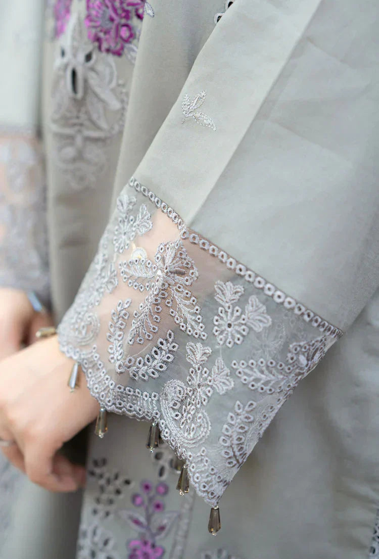 Heritage Pure Pima Lawn Ensemble | Heavy Embroidered Chiffon Dupatta & Festive Suit