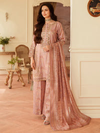 Exclusive Premium Lawn 2026 Unstitched 3-Piece Ensemble | Embroidered Neck & Side Bunches with 4-Side Aplik Chiffon Dupatta
