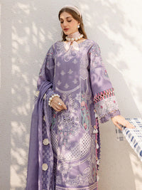 The Thread Boring Couture: Shiffle Embroidered 3-PC Cotton Suit with Organza Dupatta