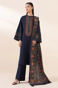 SAPPHIRE Embroidered Lawn Unstitched 3PC | Delicate Lace Accents & Printed Voil Dupatta