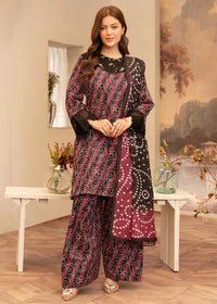 The Regal Adornment: Digital Lawn Suit with Heavy Embroidered Border & Patch-Embellished Chiffon Dupatta