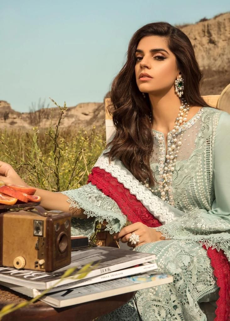 Luxury Hand-Embroidered Chikankari Cotton Ensemble | Floral Khaddi Net Dupatta & Palazzo Set