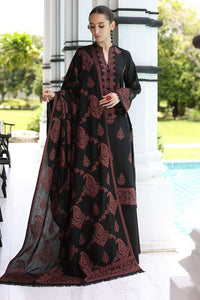 Dhanak Luxury 3PC | Heavy Embroidered Unstitched Suit with Shawl