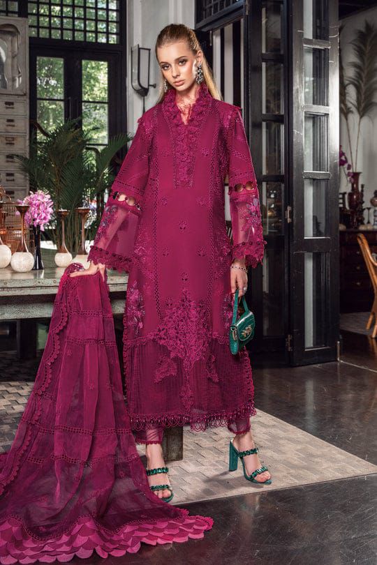 The Cutwork Chikankari Couture: Heavy Embroidered 3-PC Suit with Organza Dupatta