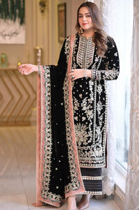 Opulent Heavy Sequin-Embroidered Cotton Festive Suit | Designer Chiffon Dupatta & Palazzo Set