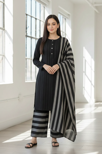 3-Piece Unstitched Printed Sussi Suit | The Majestic Maroon Ensemble