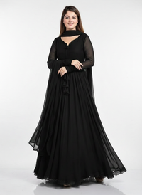 Ethereal 3-Piece Chiffon Maxi Set | Flowy Plain Suit with Dupatta | Everyday Luxury Ensemble