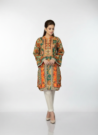 1-Pcs Unstitched Swiss Lawn Printed Shirt | Premium Kaleidoscope Shirt