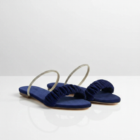 AquaFlex Waterproof Rexine & Cloth Flats | Women's Breathable Casual Shoes with Rubber Sole
