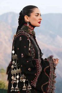 Embroidered Dhanak Winter Luxury 3PC | Intricate Embroidered Shawl & Plain Trouser Ensemble