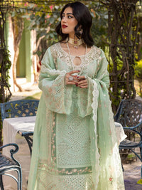 The Patched Perfection Ensemble: Fully Heavy Chikankari 3-PC Suit with Organza Cutwork Dupatta