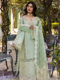 The Patched Perfection Ensemble: Fully Heavy Chikankari 3-PC Suit with Organza Cutwork Dupatta
