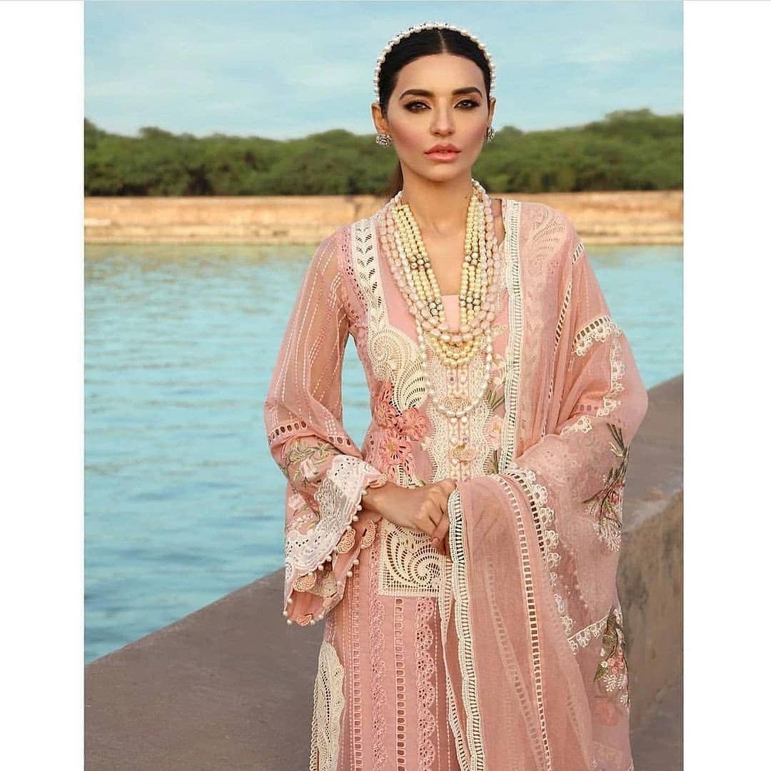 The Scifflie Opulence Ensemble: Fully Heavy Embroidered 3-PC Lawn Suit with Organza Dupatta